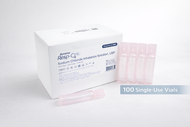 Resp-O2 Nebulizer Saline 0.9% - 100 Qty Box